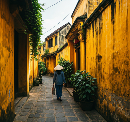 Lantern-lit corners in old Hoi An