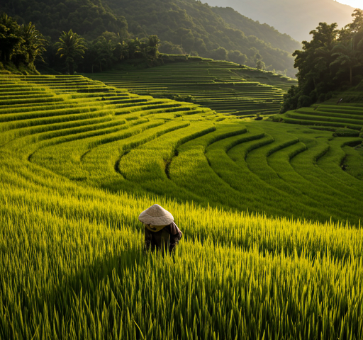Quiet countryside paths outside town